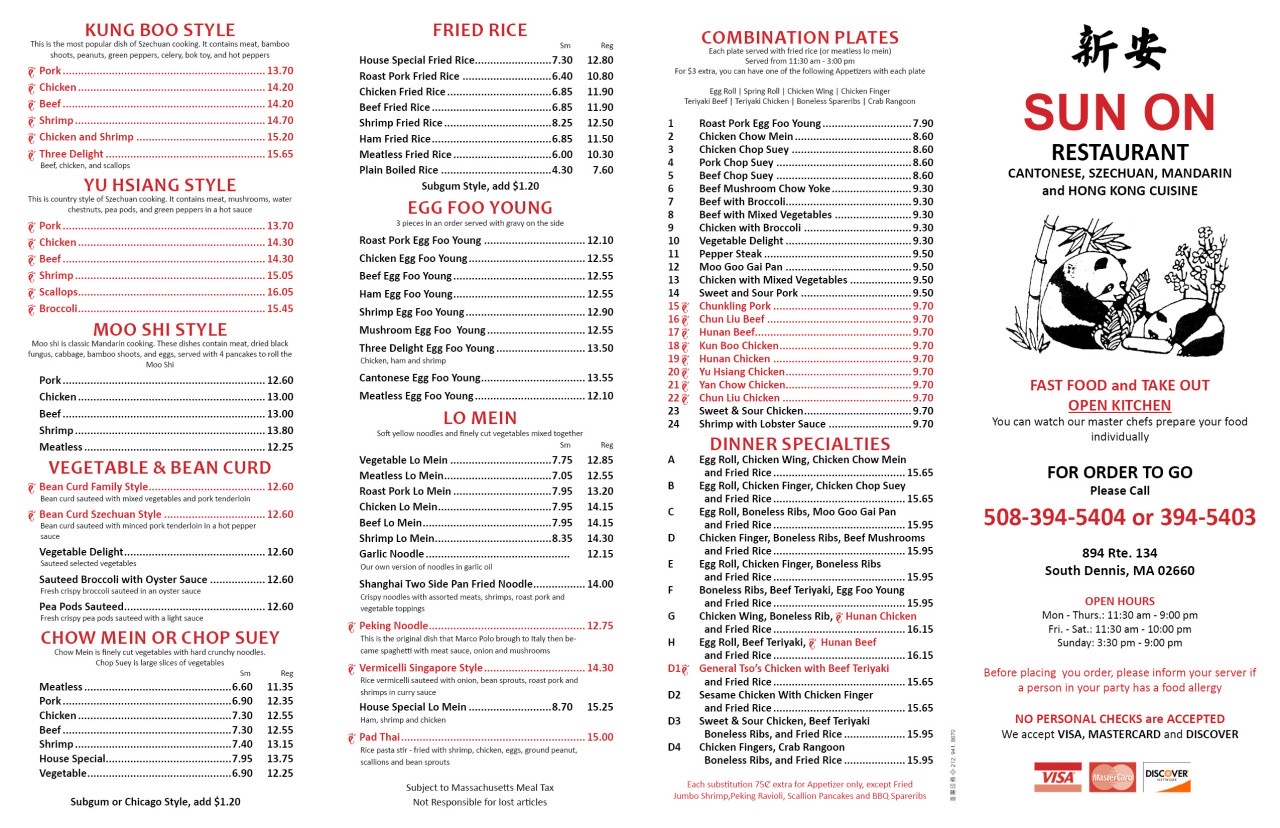 Take Out Menu 1